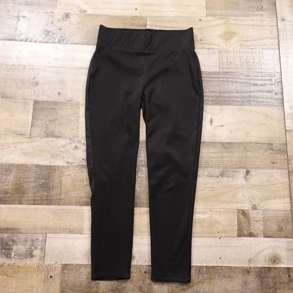 BBJ Los Angeles Black Faux Leather Leggings – Size Large